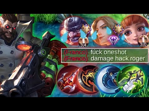 ROGER USERS, YOU MUST TRY THIS NEW ONESHOT BUILD | RANK ONE GLOBAL ROGER | MLBB