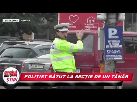 POLITIST BATUT LA SECTIE DE UN TANAR