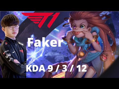 T1 Faker Zoe vs Irelia - MidLane Matchup