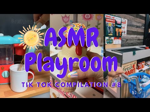 ASMR Playroom Tik Tok Compilation #8 | Coffee Maker, Ice Cream Cart, Fresh Mart
