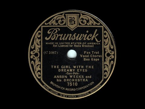 1935 Anson Weeks: The Girl With the Dreamy Eyes (Vocal by Ben Gage) 1935