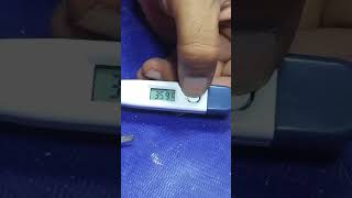 how change unit of body digital thermometer. celcius to farnheit