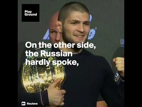 the russian went for the MMA megastar's weak spot khabib vs mc gregor 2018 (ufc229)
