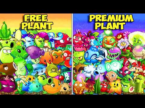 All Plants Team OLD FREE vs OLD PREMIUM - Who Will Win? - Pvz 2 Team Plant Battlez