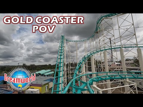 Gold Coaster POV, Dreamworld Arrow Multi-Looping Coaster