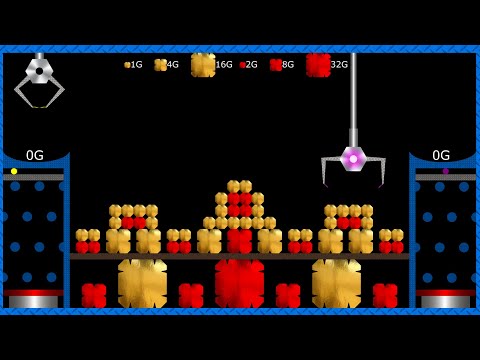 Crane Game - The Gold Battle 6 - Marble Race in Algodoo