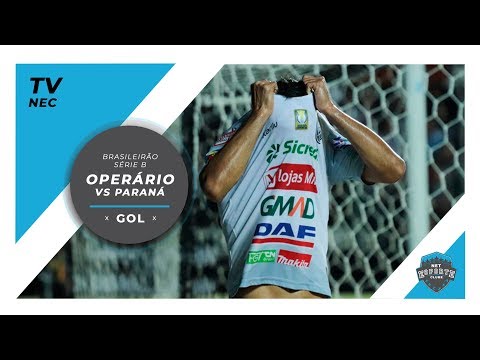 Gol de #Operário 0 x 1 #Paraná pela #SerieB - TV NEC