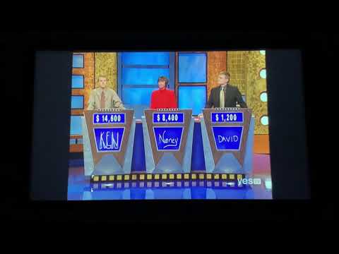 Double Jeopardy encore event, Ken Jennings DAY 75 - VERY hard 2nd Daily Double (11/30/04)