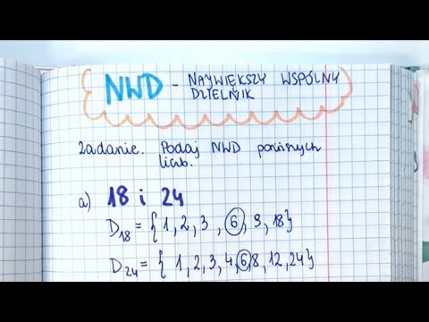 NWD - najmniejszy wspólny dzielnik - GWO klasa 5 - Własności liczb naturalnych