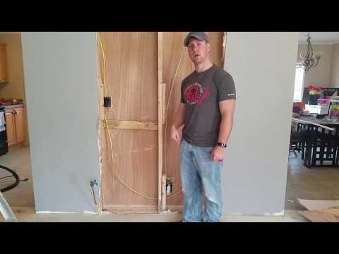 Ventless gas fireplace insert installation: Demolition...