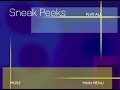 Early 2004 Disney Buena Vista Sneak Peeks Menu Template FREE TO USE Short