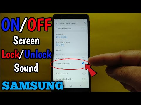 How to turn ON/OFF screen lock/unlock sound Samsung Galaxy A01 Core
