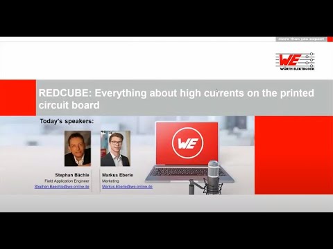 Würth Elektronik Webinar: REDCUBE - Everything about high currents on the printed circuit board