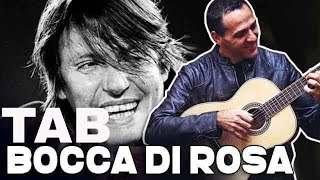 BOCCA DI ROSA - FABRIZIO DE ANDRE&#39; - DIVERTIAMOCI CON LA CHITARRA