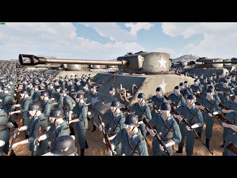 1 Million WW2 U S Army Vs 1 Million WW2 German Army!  | UEBS 2  Ultimate Epic Battle Simulator 2