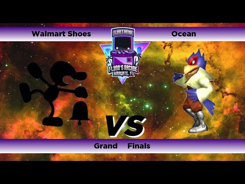 Flynn's Arcade 055 Grand Finals - Walmart Shoes (Game & Watch)Vs Ocean (Falco) SSBM Melee Tournament