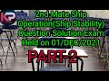 2nd Mate Ship Operation Ship Stability Construction Paper Solution Exam Held On 01 DEC 21 Part 2