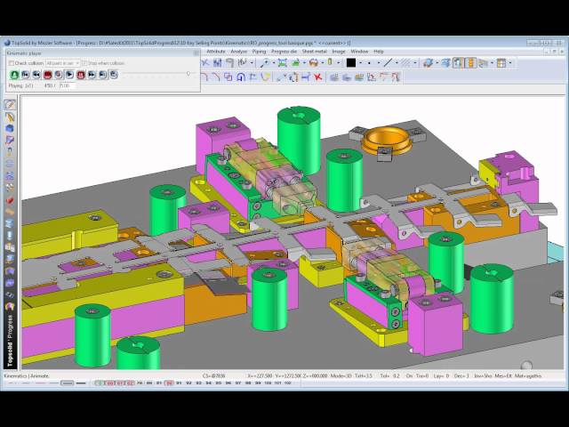 TopSolid'Progress: Simulate Tool Mechanisms With Kinematics