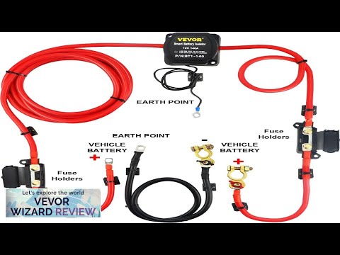 VEVOR Split Charge Relay Kit 6mtr 12V Automatic Dual Battery Isolator Kit Review