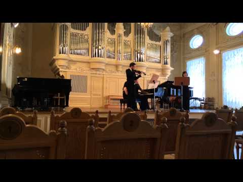 Bohuslav Martinu Sonata for flute, violin and piano.