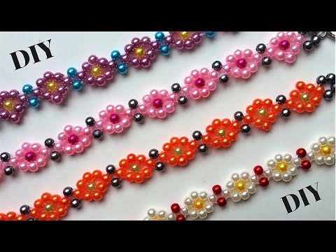 DIY Beaded bracelets. Beading tutorial. - Easy jewelry...
