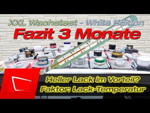 Wax test XXL: White paint has the advantage? Soft99 12M Bilt Hamber Double Speed ​​Wax update aft...