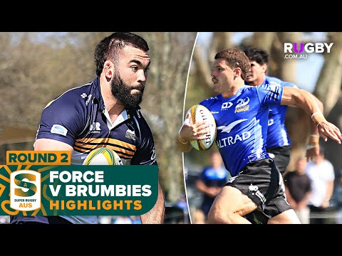 Western Force v ACT Brumbies Highlights | Round 2 | Super Rugby Aus 2025