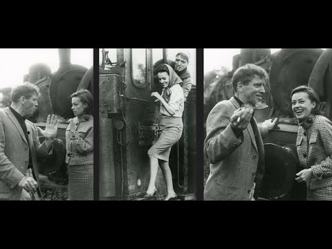 On the set of Frankenheimer's "The Train" with Burt LANCASTER (1964)