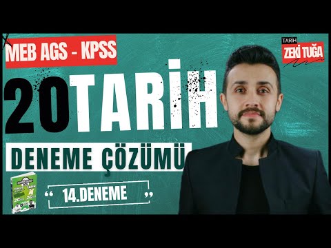 AGS-KPSS TARİH DENEMESİ 14  #ags #agsdeneme #agstarih #kpsstarih #kpss
