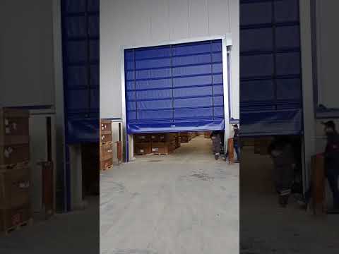 fold-up warehouse entrance high-speed PVC door 