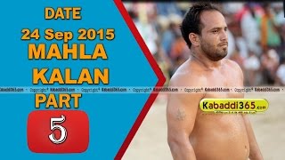 (1) Mahla Kalan (Moga) Kabaddi Touranament 24 Sep 2015