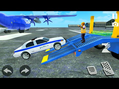 Police Cars Transporter Simulator #8 - Policeman Driver and Pilot Game - Android Gameplay