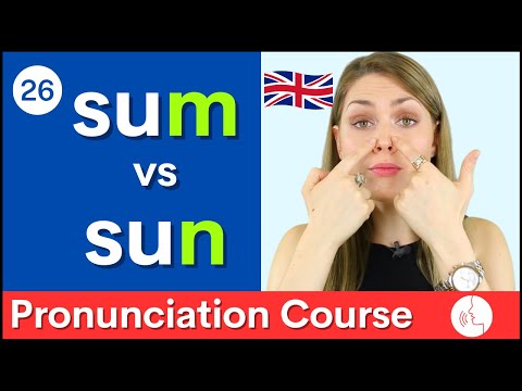英語の発音練習最終回 /m/ と /n/ の違い｜コース#26 (Practice Your English Pronunciation final /m/ vs /n/ Sounds | Course #26)