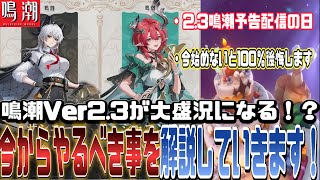 【新規勢歓迎】ver2.3は”大盛況”になる！予告特別通信を予想したり、今すぐに鳴潮を始めないと『100％』後悔します。【鳴潮】