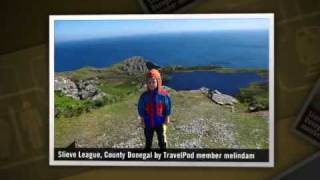 preview picture of video 'More dangerous cliffs to climb Melindam's photos around Slieve League, Ireland (county donegal)'