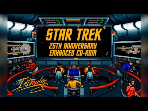 Star Trek: 25th Anniversary - Interplay, 1992 - PC / DOS - Star Trek theme song opening & gameplay