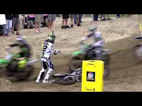 2013 AMA Motocross Millville   Ryan Villopoto HUGE Crash
