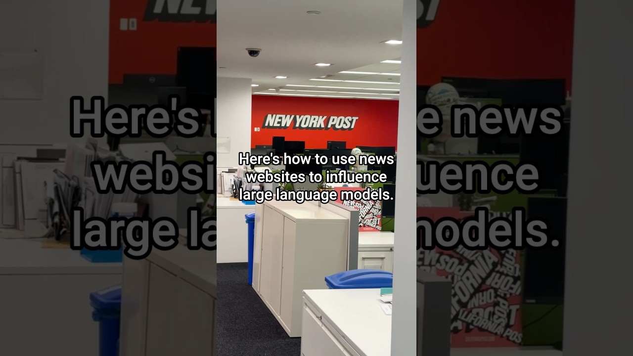 Using news websites to influence AI..