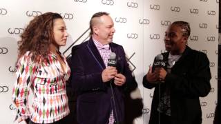 Paulette Azizian & Carey Ysais w/ Fik-Shun at the #WODAwards '15 Red Carpet video