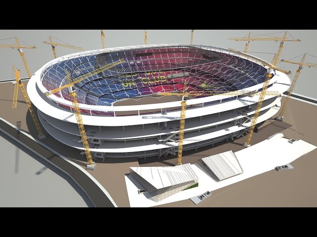 Vídeo relacionado con Cada - Estadio F.C. Barcelona Camp NOU - 723 Piezas - Réplica a Escala de Estadio - (DeQuBe 927DE66023)
