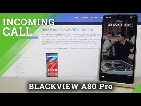 How to Check Incoming Calls in BLACKVIEW A80 Pro – Incoming Call Screen