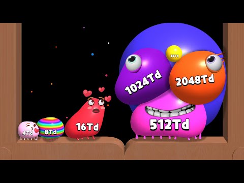 2048 Blob Merge 3D: MAX Level - Unlock All TD Blobs (4Td to 2048Td) | Android Gameplay World Record