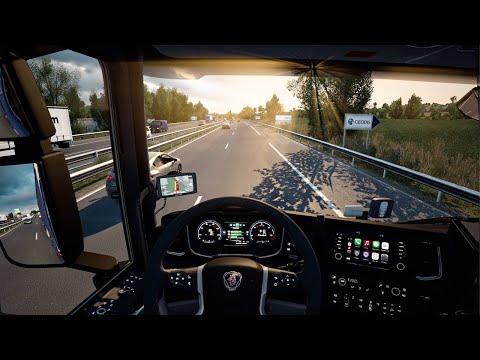 POV truck Driving Scania S450 A62 autoroute La Rochelle France - ETS2 1.47