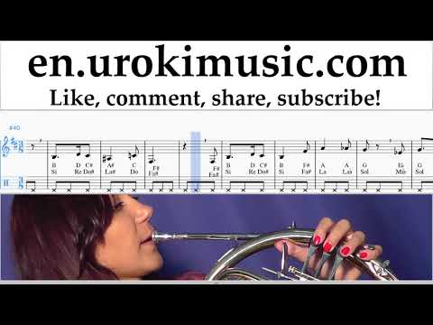French Horn lessons Harry Potter - Hedwig's Theme Sheet Music Tutorial um-i352