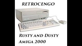 Commodore Amiga 2000 ACID Damadged. Cleaning and testing.
