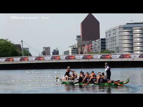 Die Finals 2023 - Kanu Innenhafen Duisburg Deutsche Meisterschaften Bronzefinale Drachenboot Mixed