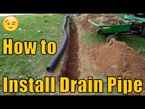 image-How deep do you put drainage tile?