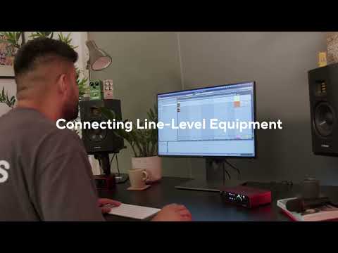 Connecting Line Level Equipment to your Scarlett 18i20