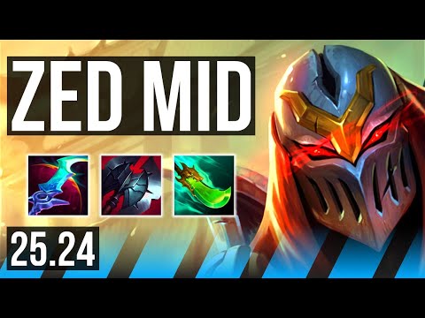 ZED vs IRELIA (MID) | Good KDA: 15/1/5, 44K damage | KR Diamond | 25.24