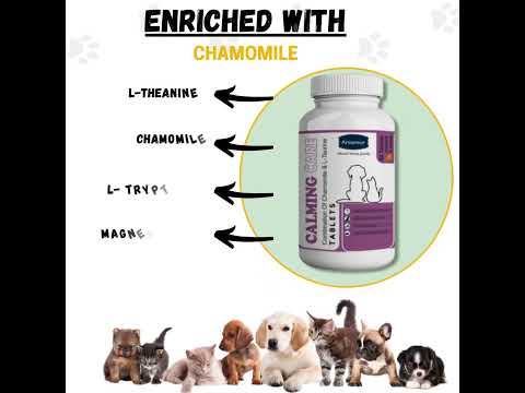 Calming tablets for pets-aniamor-pet supplement-60 tablets, ...
